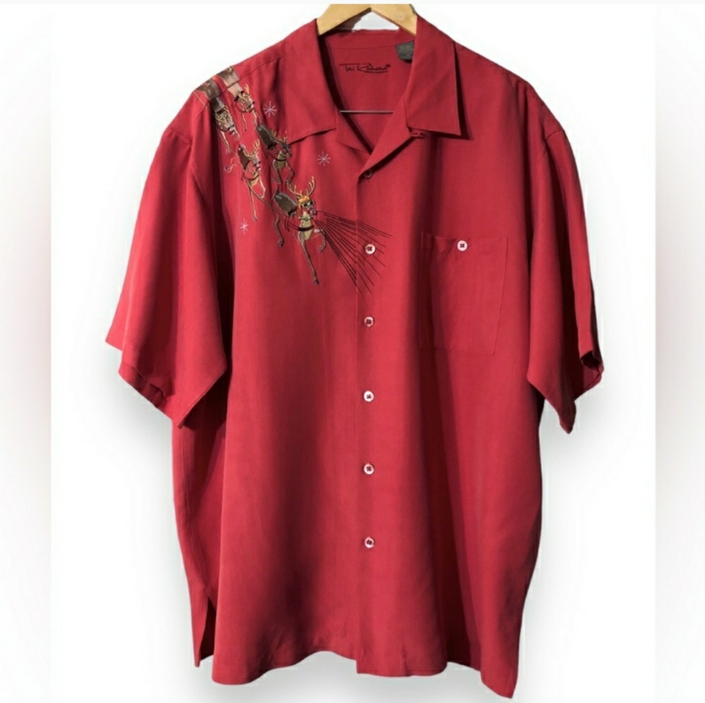 TORI RICHARD Limited Edition Holiday Silk Shirt